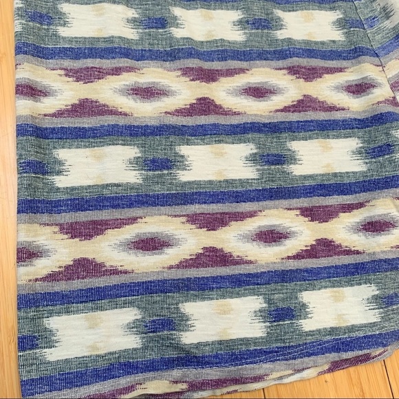 Girls Lucky Brand Muted Ikat Maxi Dress, L 10 - Picture 3 of 6